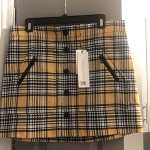 Veronica Beard NWT Classic Plaid Mini Skirt